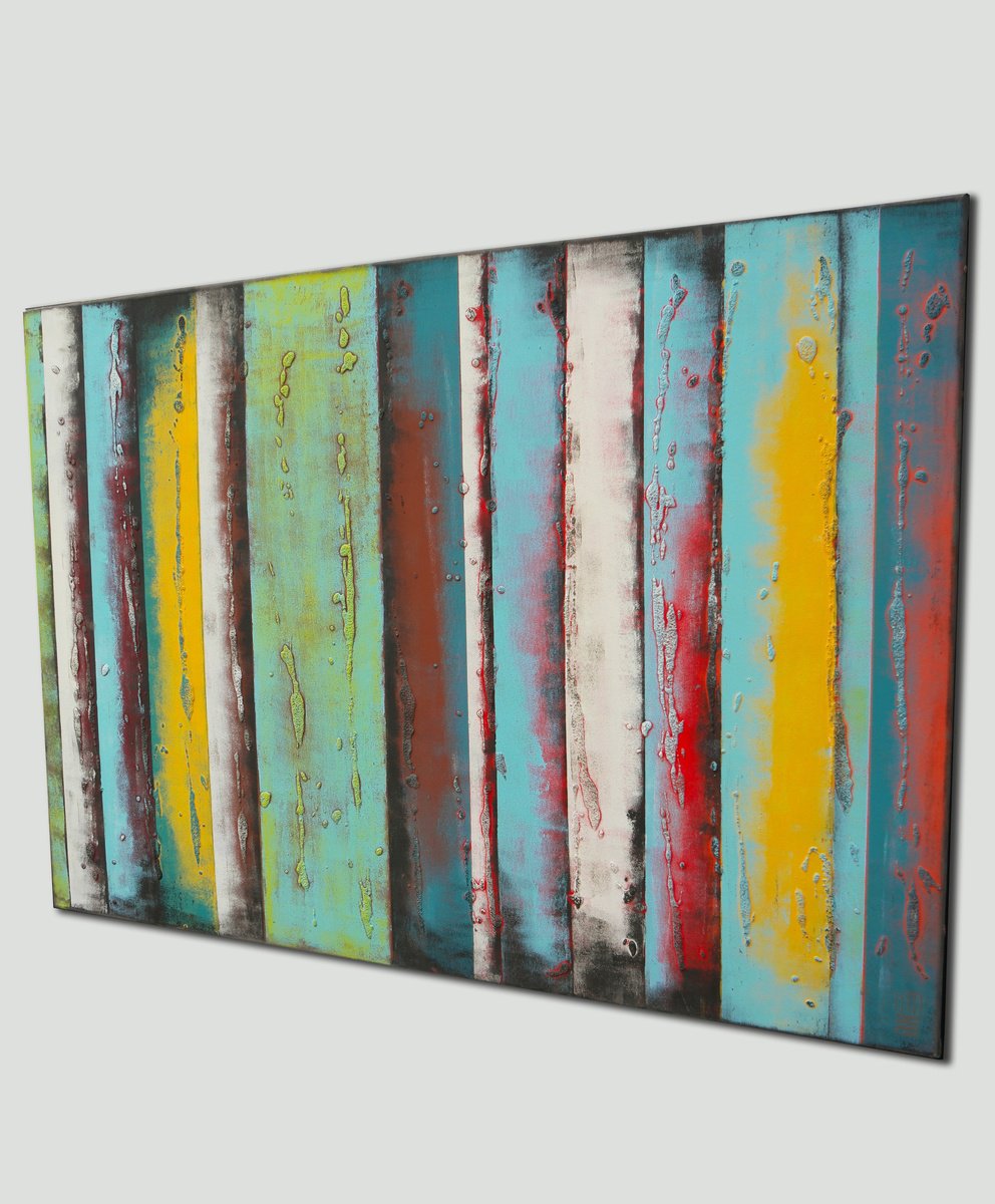 Yellow Panel 125 By Ronald Hunter, 49 X 35, Artwork For Sale On Artfinder