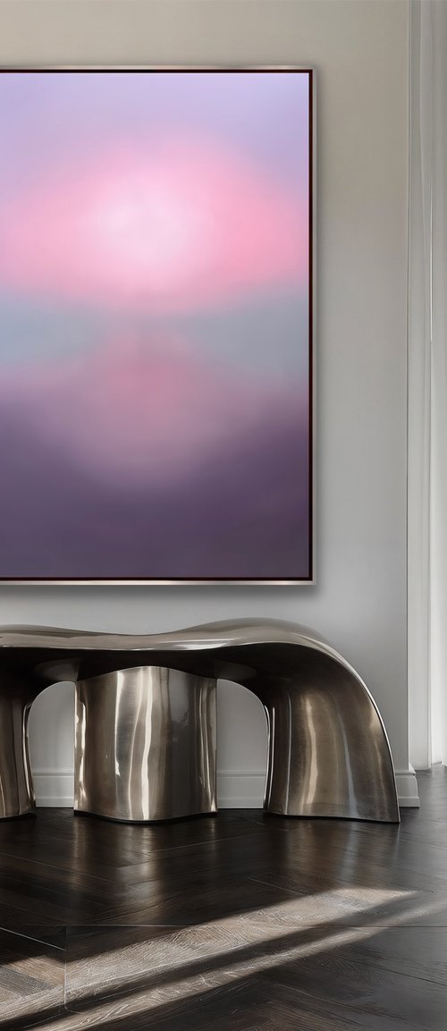 Pastel Abstract Mist Landscape by Indie Ru