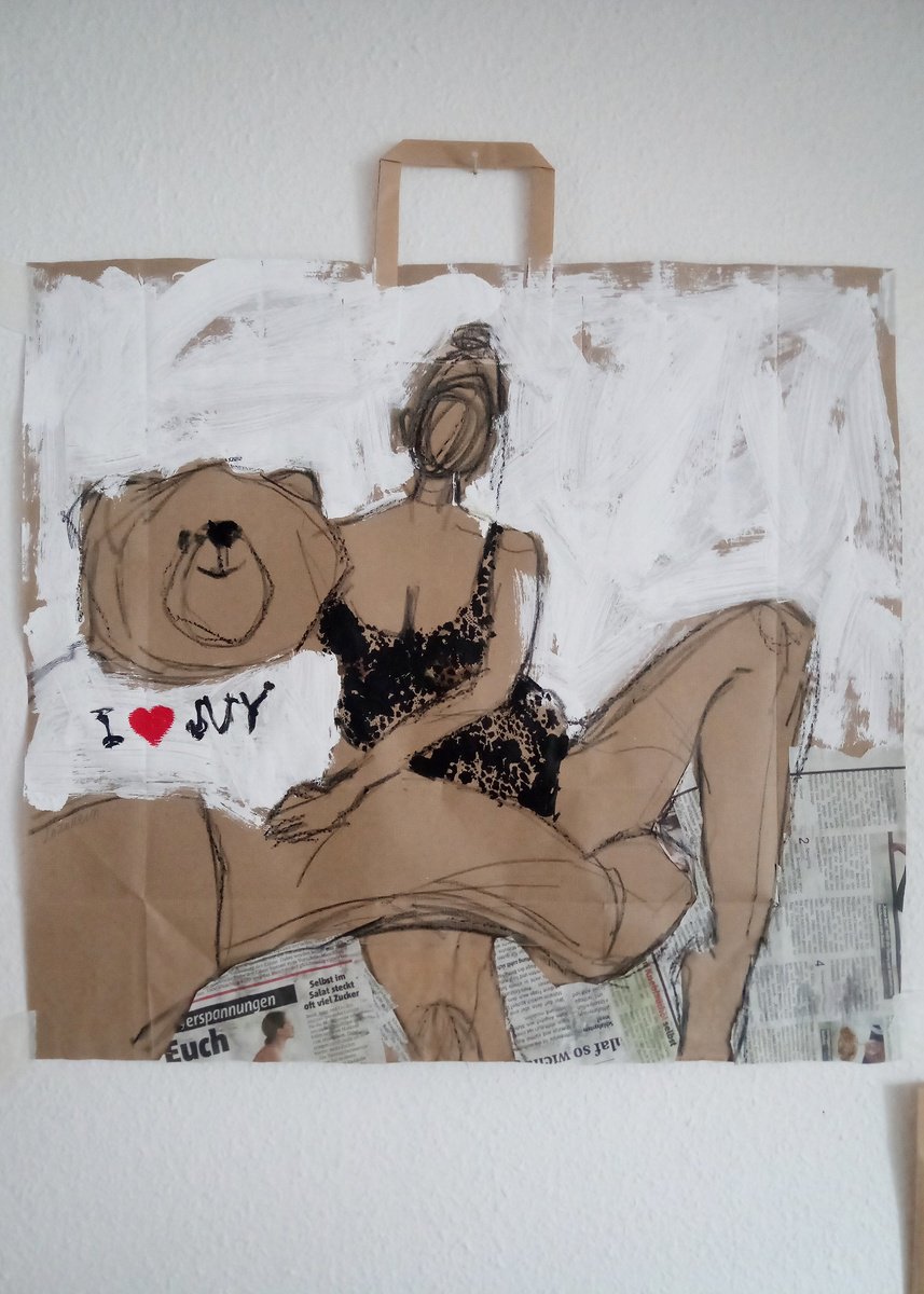 #67/24 Girl with bear ???? by Valerie Lazareva