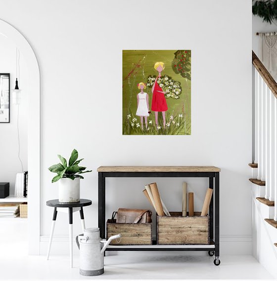 Sisters Original Painting