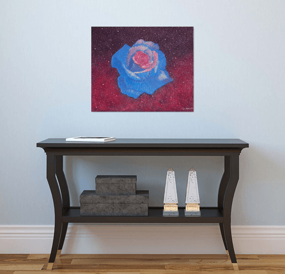 Forever Loyal - abstract spiritual blue painting