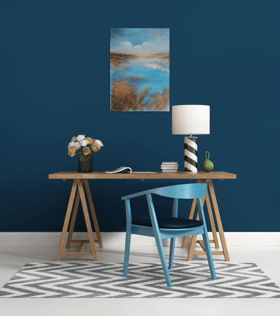 A beautiful modern semi-abstract painting "Simply Beautiful"