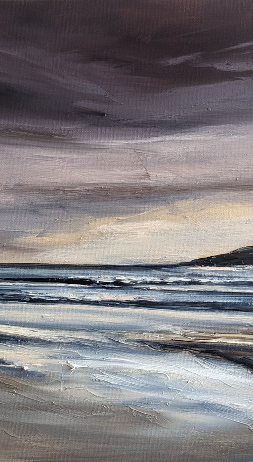 Evening light over Cable bay by Steve Keenan