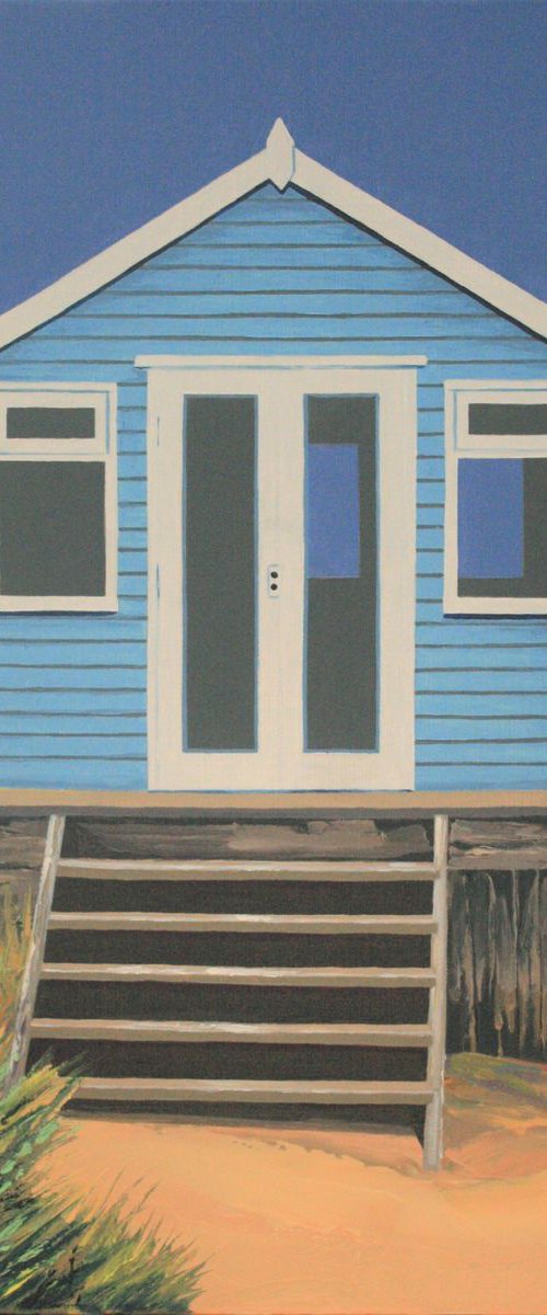 Beach Hut by Linda Monk