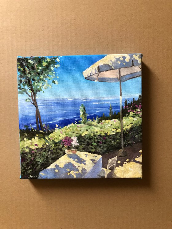 Summer Landscape Painting Coastline Landscape Art