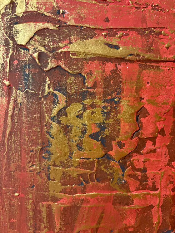 Hand-painted Red Gold