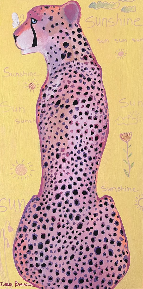 -Sunshine-?. Acrylic painting on canvas, 18 x 36 in by Daria Borisova