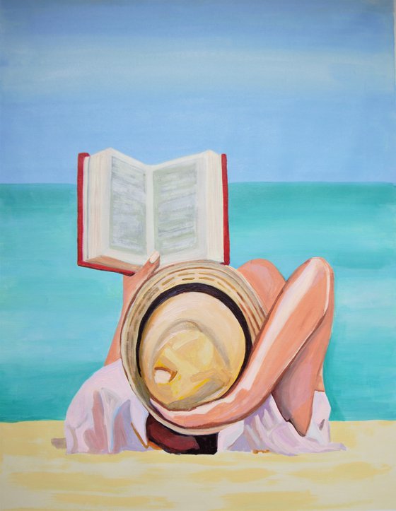 At the beach  /90 x 69 x 4 cm