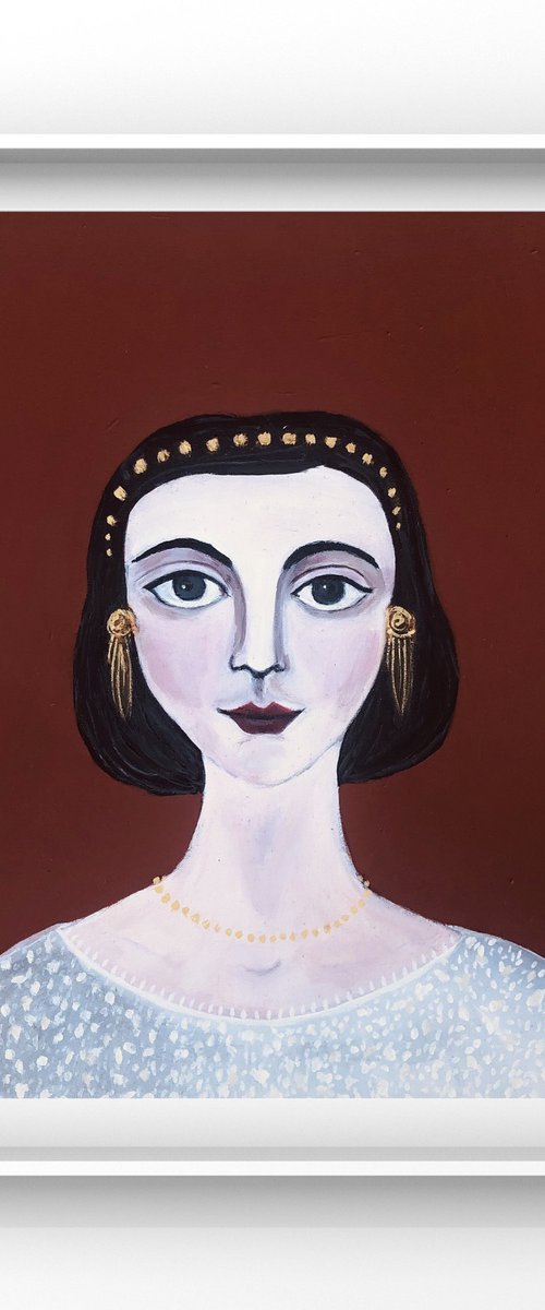 Portrait of young lady by Ilaria Dessí