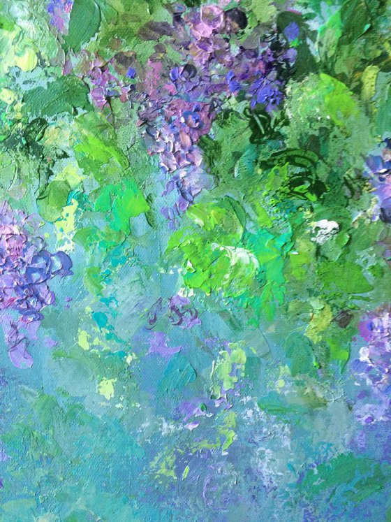 Under Lilac (floral landscape)