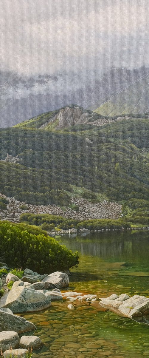 By the mountain lake by Mlynarcik Emil