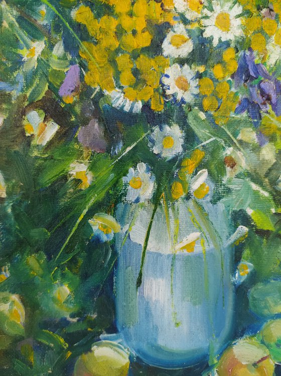 Wildflowers with apples
