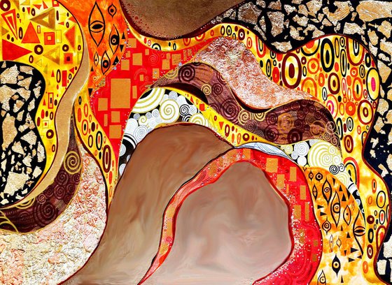 Klimt inspired abstract