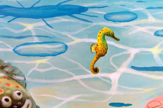 In the sea
