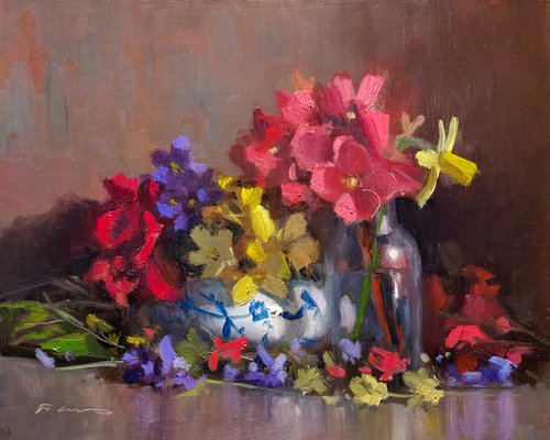 Daffodils and Spring Flowers by Pascal Giroud