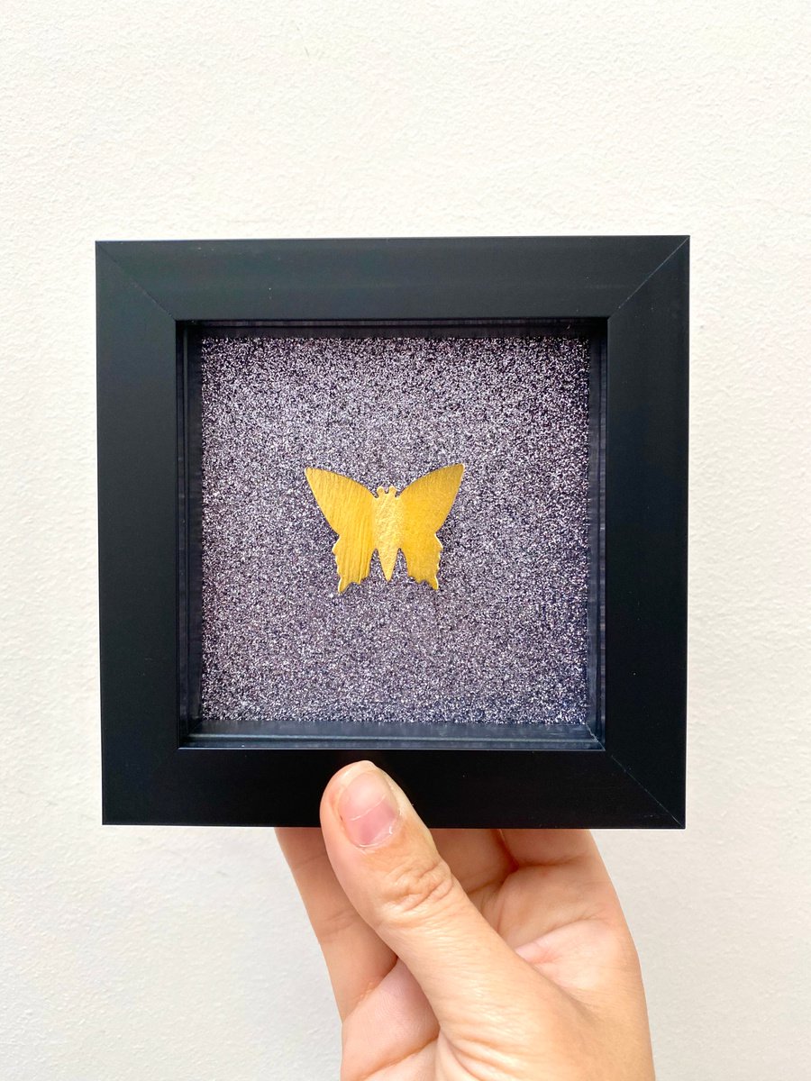 The Rock Star  - Gold Leaf Butterfly Box by Lorna Doyan
