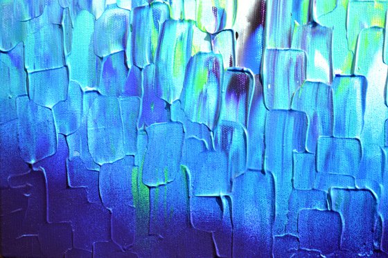 Relief Blue 32 - Large Abstract Ocean