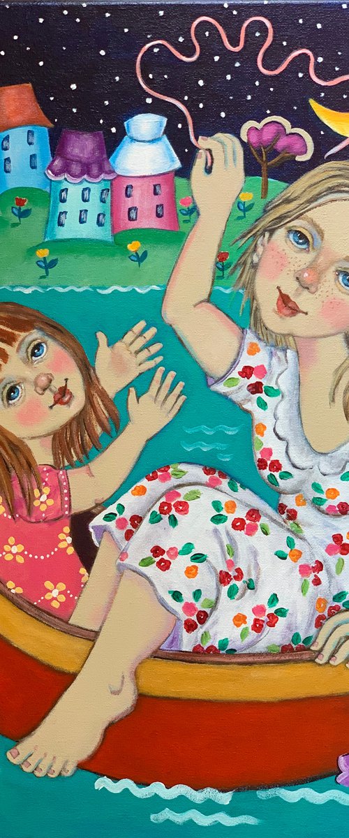 “Blue Eyes Under Starry Skies”; a Private Commission by Holly Wojahn