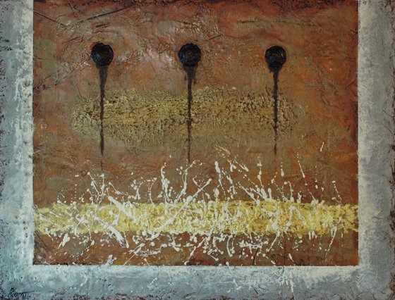 "Ternary Perception". Encaustic.