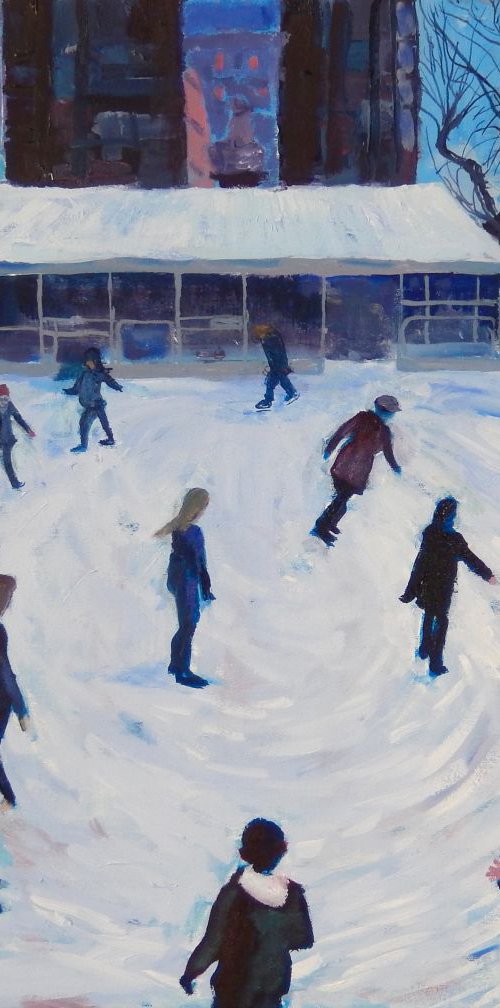 Skaters at The Scott Monument, Edinburgh by Stephen Howard Harrison
