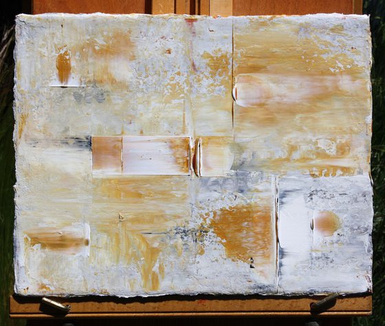 Ochre Gold Abstract Concept