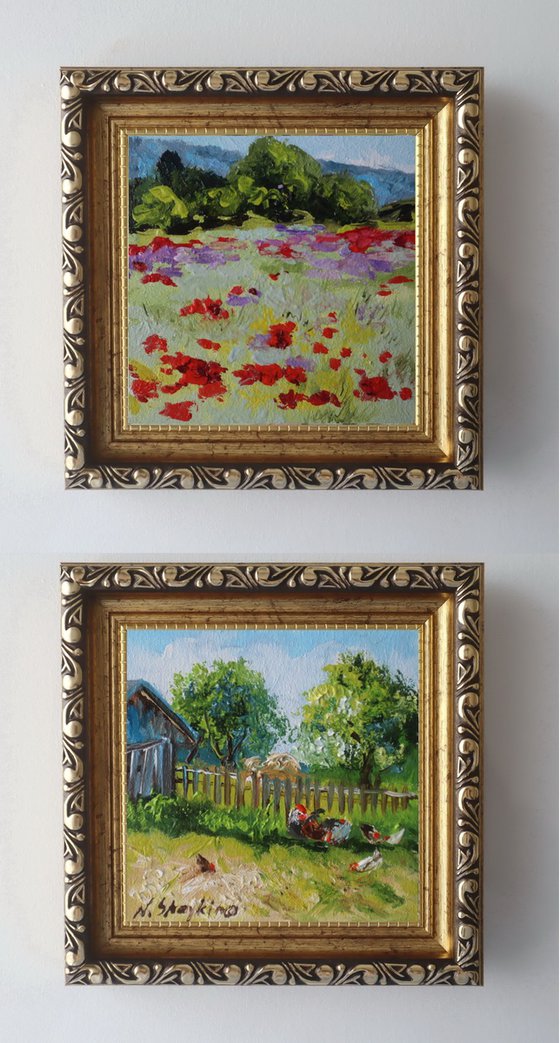 Poppy Field & Farmyard Mini Gift Set