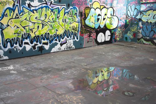 South Bank Graffiti, London by Paula Smith