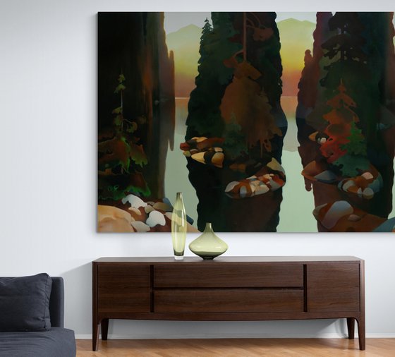 "At the northern night." Triptych