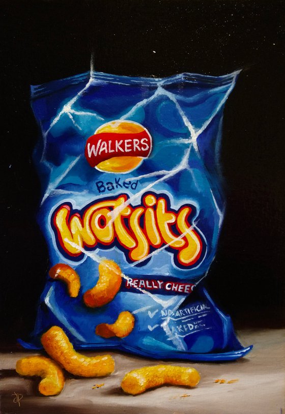 Wotsits crisps still life