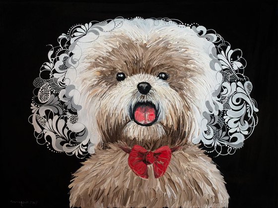 Oil painting "Dog"
