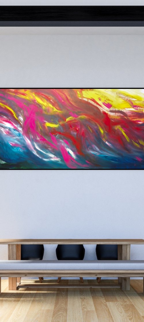 Imaginary landscape, 200x90 cm by Davide De Palma