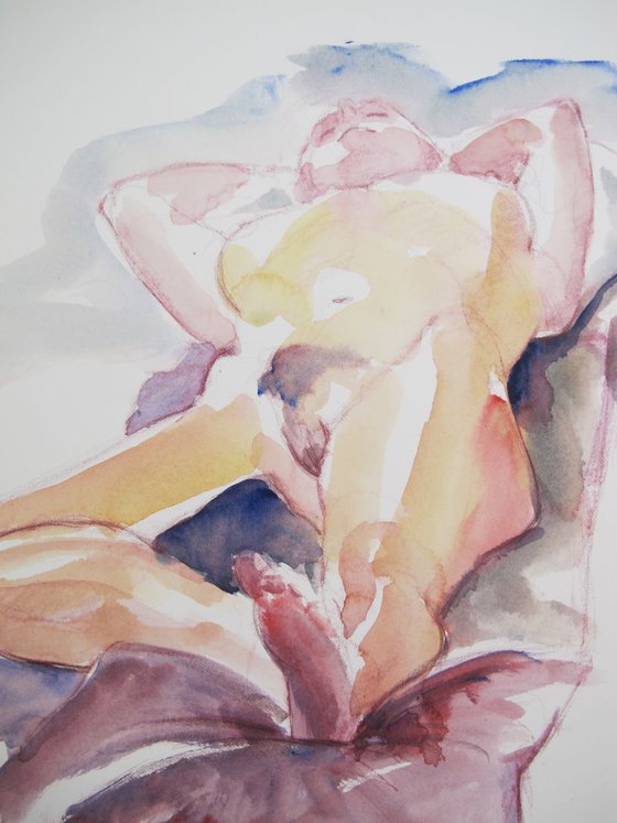 Reclining female nude