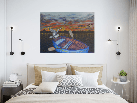 Sunset Over Pelican Lake