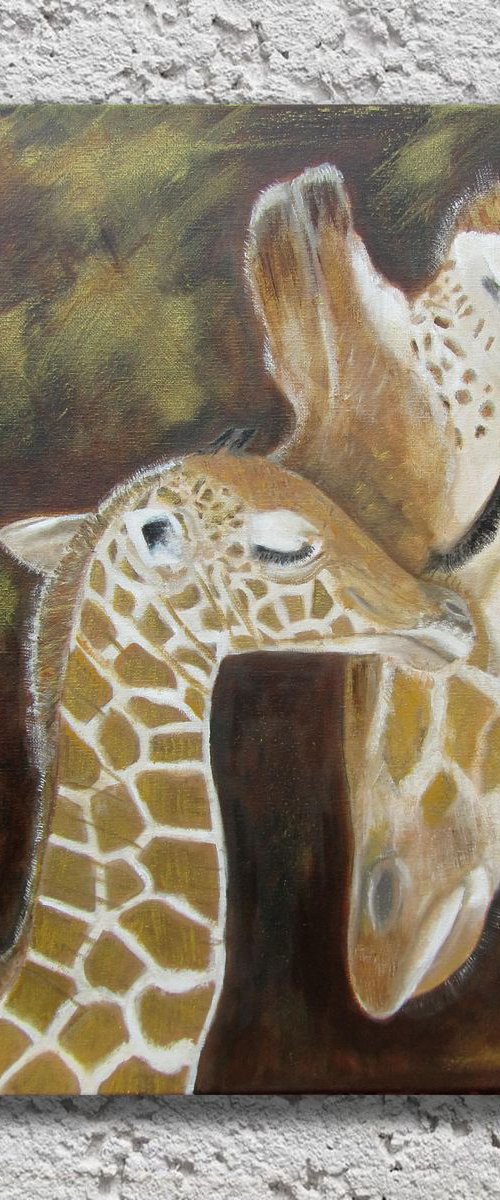 Lovely giraffes by Ira Whittaker