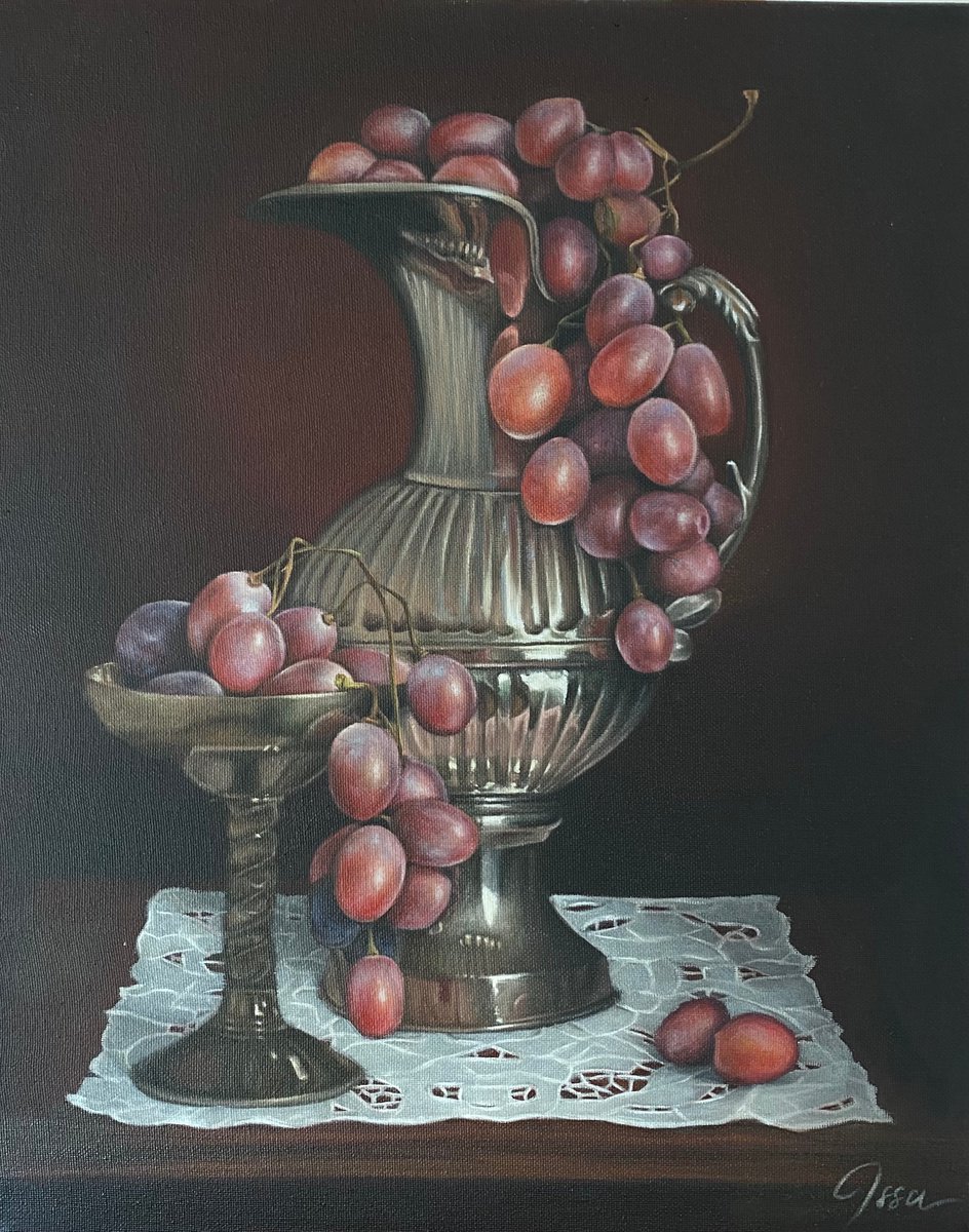Photorealistic Oil Painting , The Wine Goblet By Lianne Issa, 16 X 20, Artwork For Sale On Artfinder