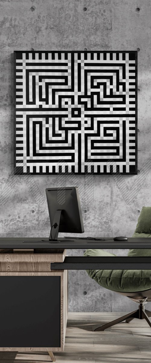 Pixels #5 - MATRIX BARCODE by Lucyanne Terni