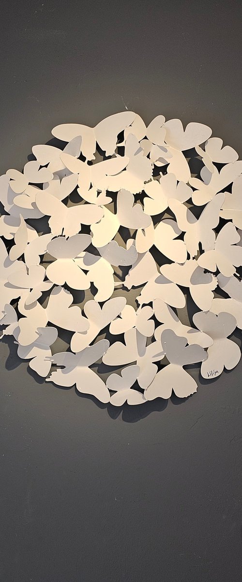 White butterflies by Liliya Pobornikova