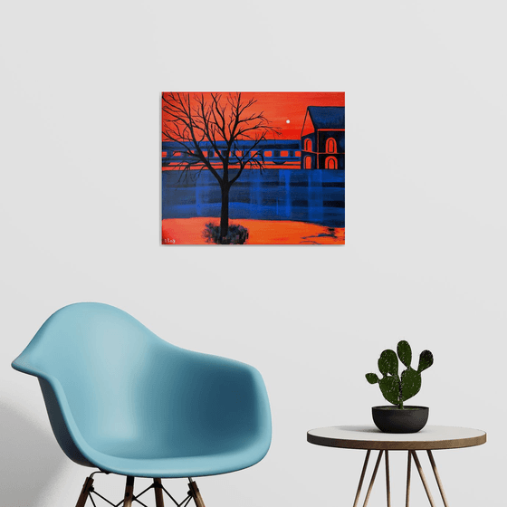 The sound of a train