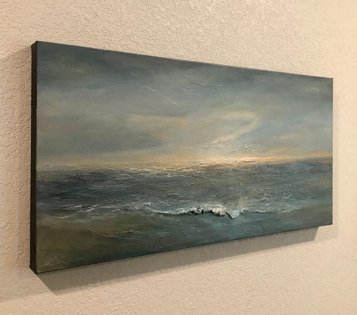 Impressionistic Landscape Painting By Tamara Bettencourt, 30 X 15", You