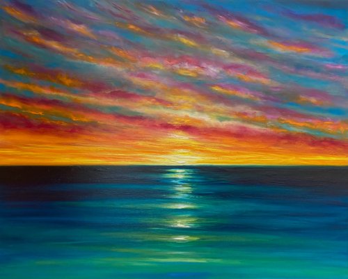 Sunset Clouds of Rainbow by Julia Everett