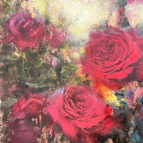 Red Roses Moody Atmosphere