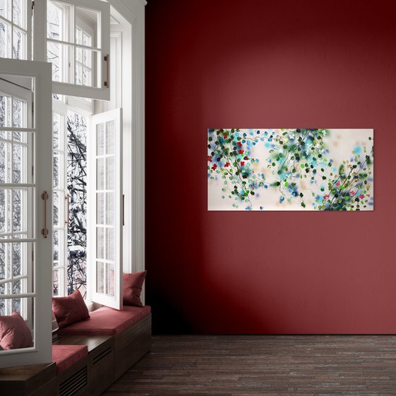 "Ethereal Stillness II" horizontal and vertical format, floral art