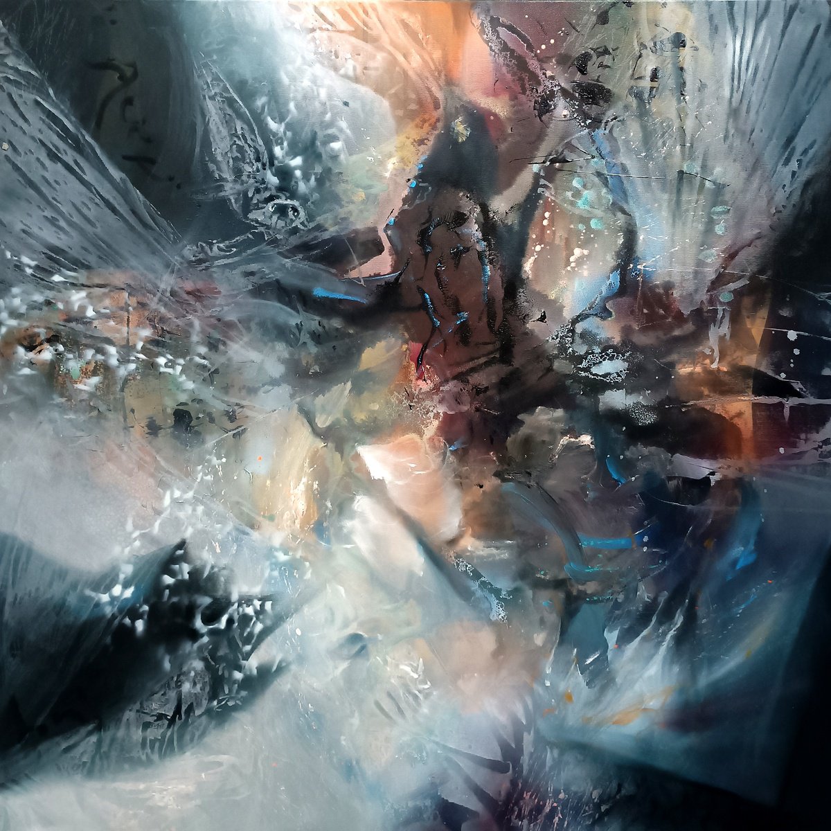 Instability Between Falling Flight By Kloska Ovidiu, 39 X 39, Artwork For Sale On Artfinder