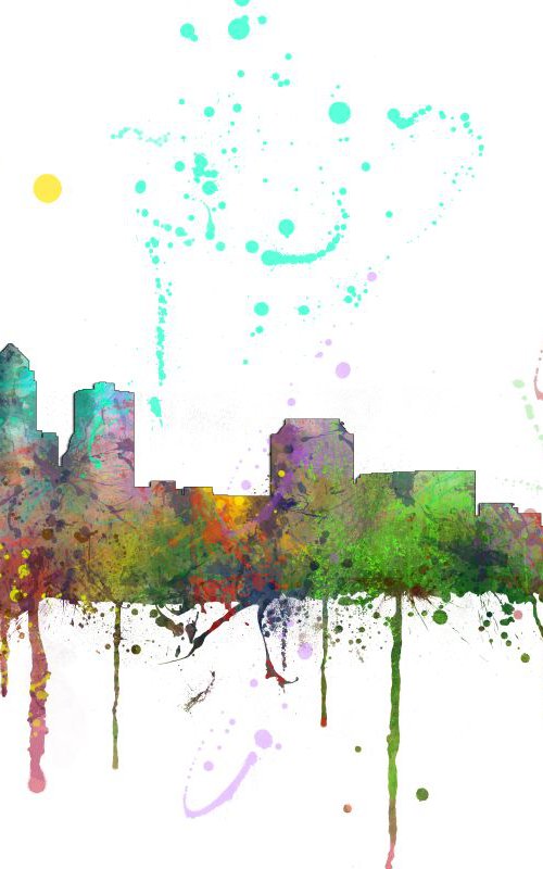 Des Moines Skyline MCLR1 by Marlene Watson