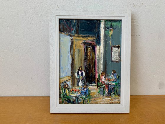 Evening at the cafe