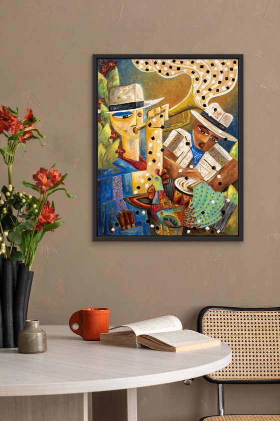 Cuban Musicians Amongst Flora y Fauna