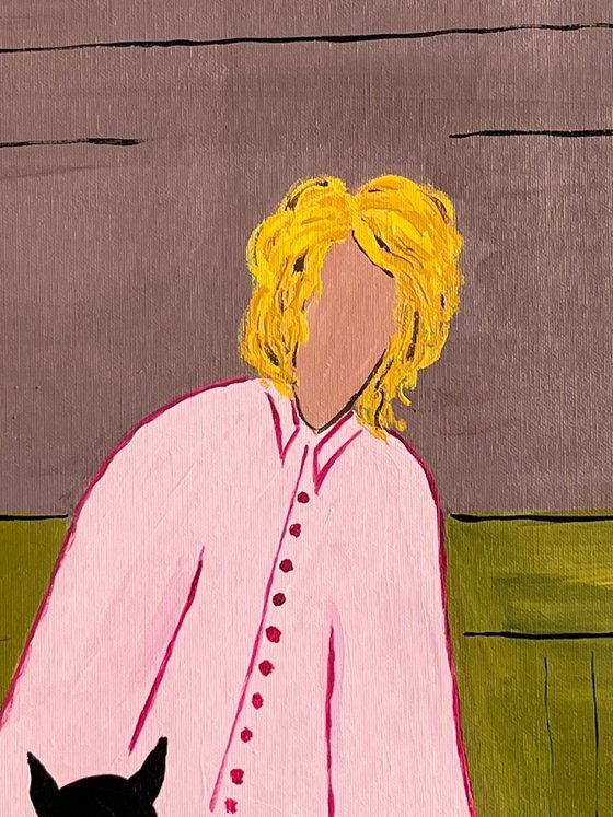 Woman... Cat... Cozy Home...