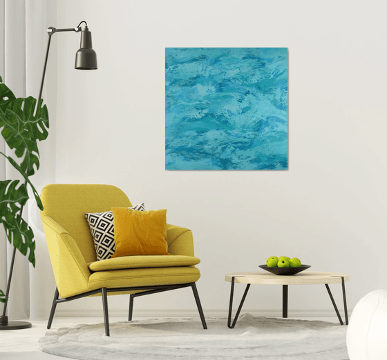 Water Motion - Modern Abstract Expressionist Seascape