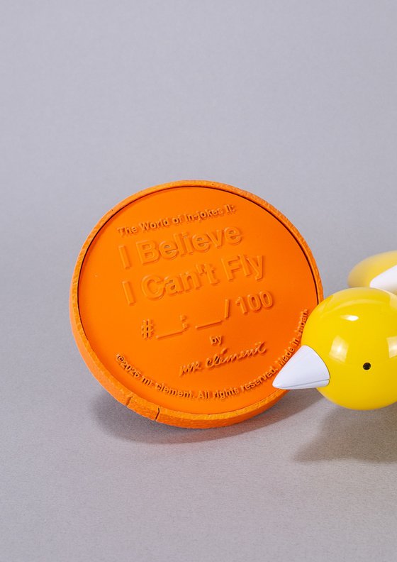 I Believe I Can't Fly - White & Yellow