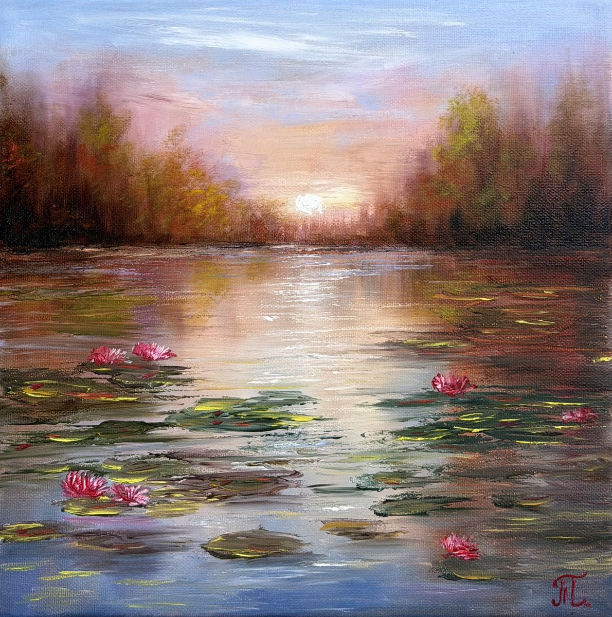 Romantic Evening By Tanja Frost, 12 X 12, Artwork For Sale On Artfinder